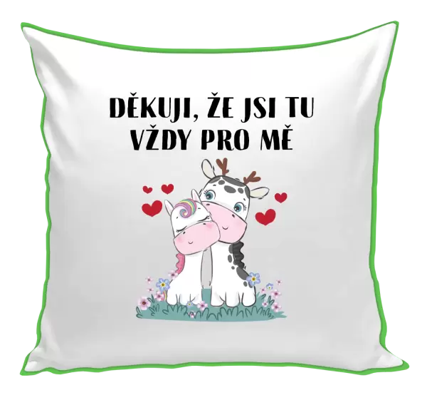 Polštář Děkuji, že jsi tu vždy pro mě