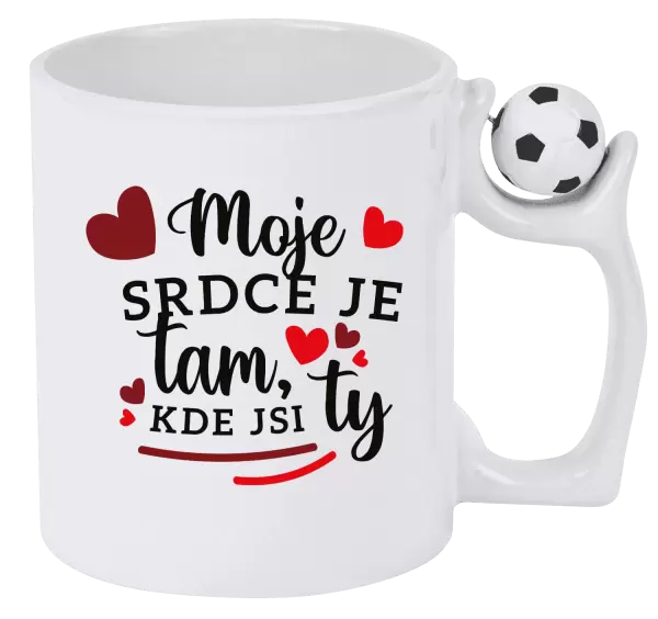 Hrnek Moje srdce je tam, kde jsi ty