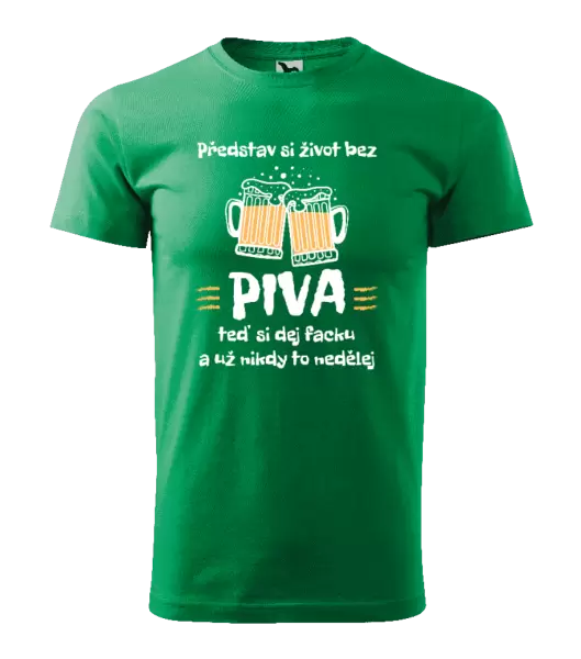 Pánské tričko Představ si život bez piva