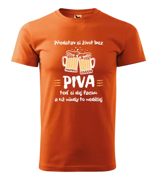 Pánské tričko Představ si život bez piva