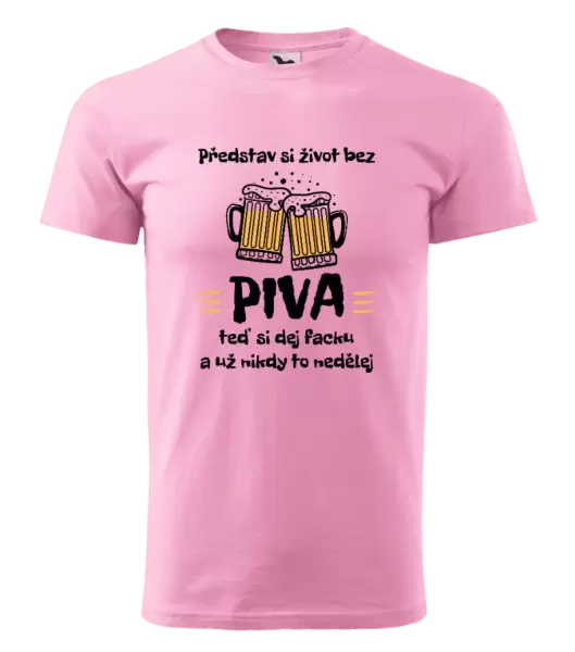 Pánské tričko Představ si život bez piva
