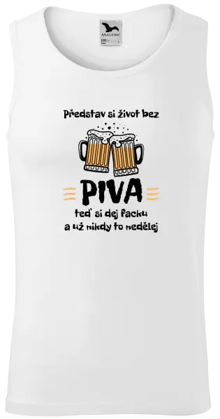 Pánské tílko Představ si život bez piva