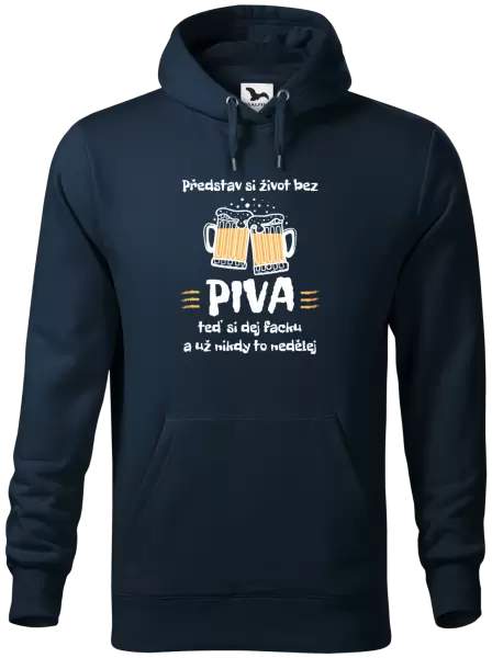 Pánská mikina Představ si život bez piva