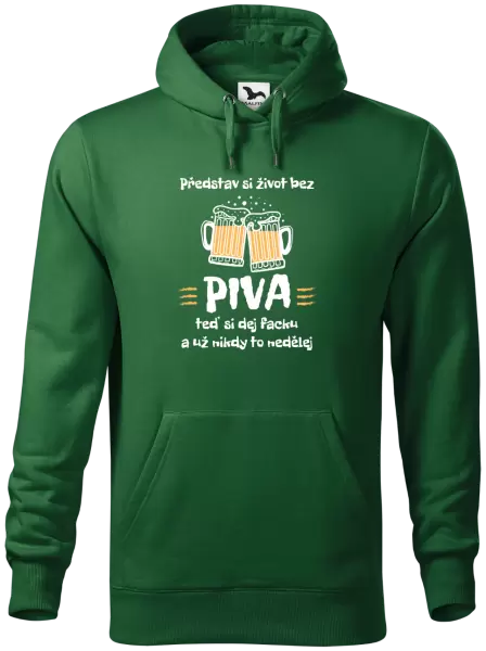 Pánská mikina Představ si život bez piva