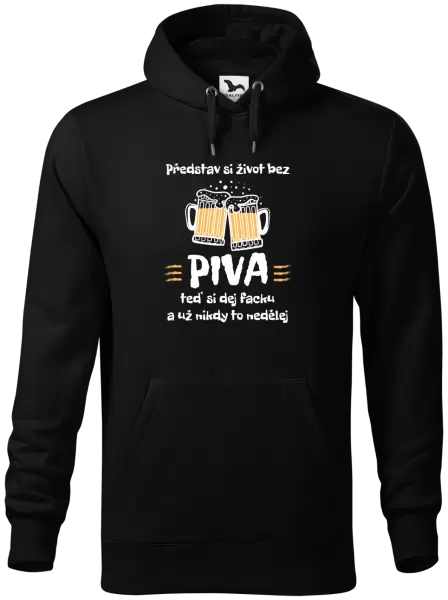 Pánská mikina Představ si život bez piva