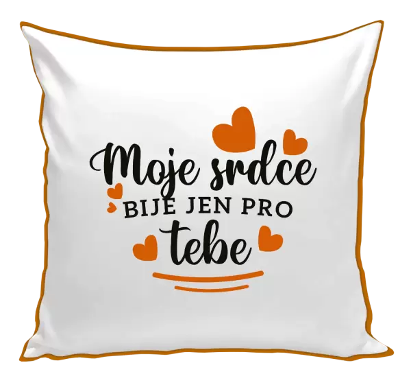 Polštář Moje srdce bije jen pro tebe