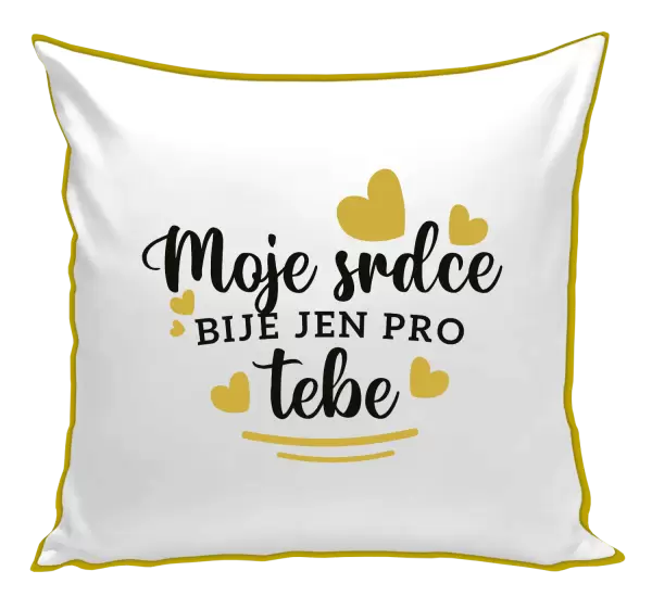 Polštář Moje srdce bije jen pro tebe