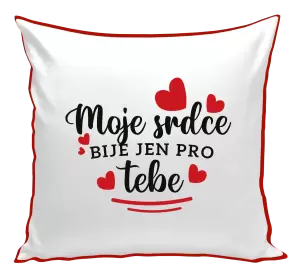 Polštář Moje srdce bije jen pro tebe