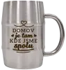 Nerezový chladicí půllitr Domov je tam, kde jsme spolu