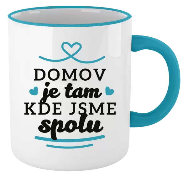 Hrnek Domov je tam, kde jsme spolu