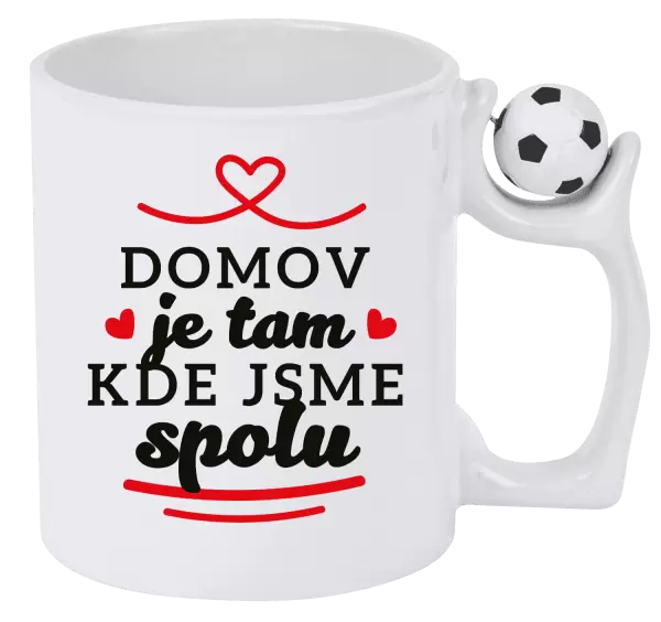Hrnek Domov je tam, kde jsme spolu