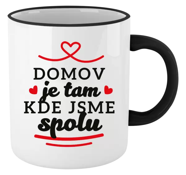 Hrnek Domov je tam, kde jsme spolu