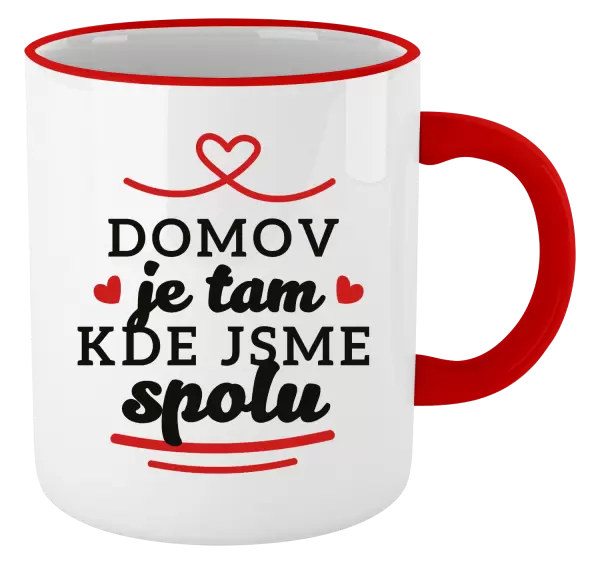 Hrnek Domov je tam, kde jsme spolu