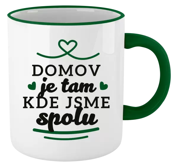 Hrnek Domov je tam, kde jsme spolu
