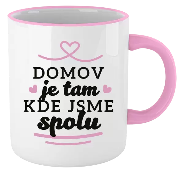 Hrnek Domov je tam, kde jsme spolu