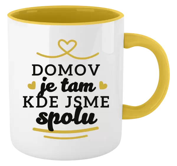 Hrnek Domov je tam, kde jsme spolu