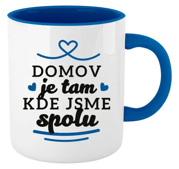 Hrnek Domov je tam, kde jsme spolu