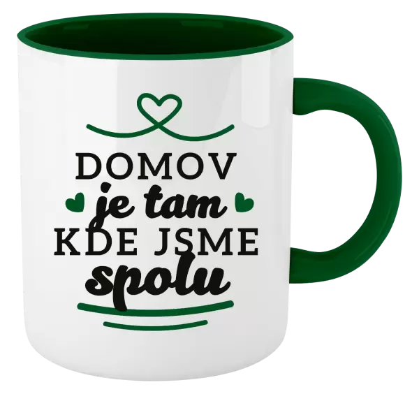 Hrnek Domov je tam, kde jsme spolu