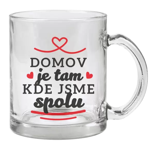 Hrnek Domov je tam, kde jsme spolu