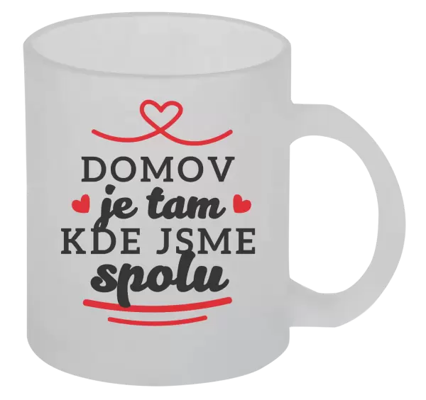 Hrnek Domov je tam, kde jsme spolu