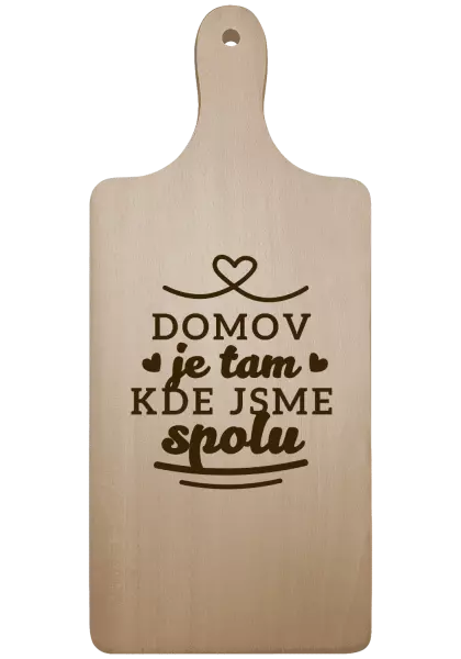Prkénko Domov je tam, kde jsme spolu