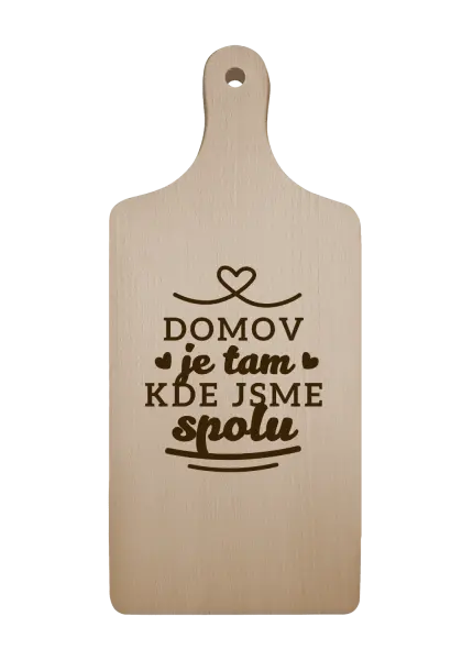 Prkénko Domov je tam, kde jsme spolu