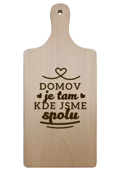 Prkénko Domov je tam, kde jsme spolu