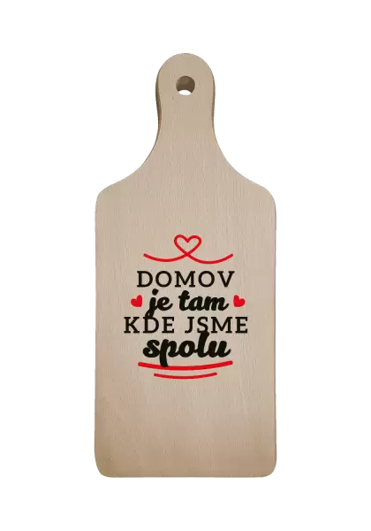 Prkénko Domov je tam, kde jsme spolu