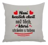 Polštář Není hezčích chvil než těch, které strávím s tebou