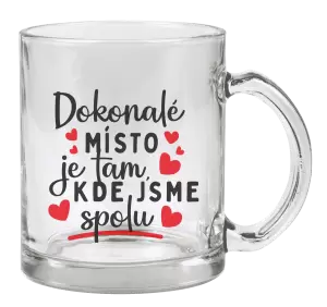 Hrnek Dokonalé místo je tam, kde jsme spolu