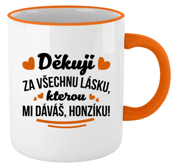 Hrnek Děkuji za všechnu lásku, kterou mi dáváš!