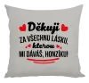 Polštář Děkuju za všechnu lásku, kterou mi dáváš!