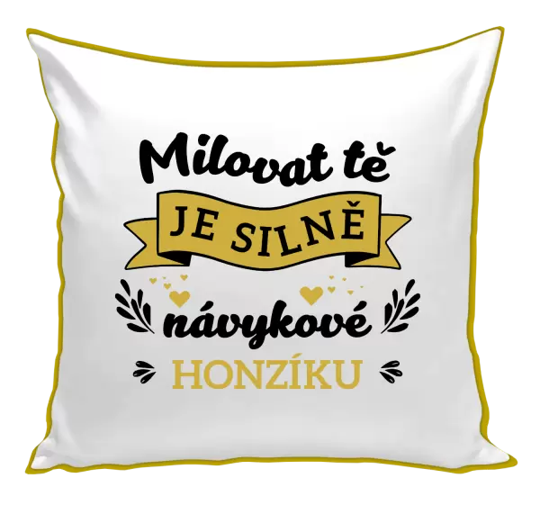 Polštář Milovat tě je silně návykové