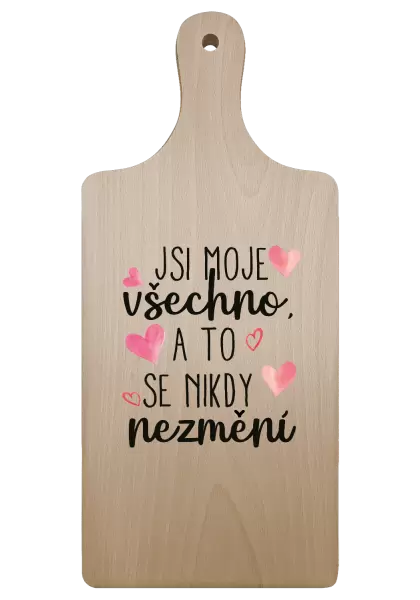 Prkénko Jsi moje všechno, a to se nikdy nezmění