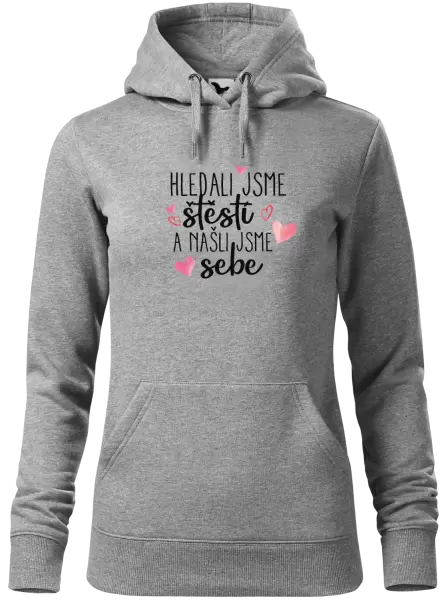 Dámská mikina Hledali jsme štěstí a našli jsme sebe