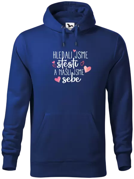 Pánská mikina Hledali jsme štěstí a našli jsme sebe