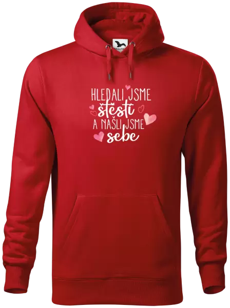 Pánská mikina Hledali jsme štěstí a našli jsme sebe