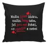 Polštář Našla jsem lásku, našla jsem tebe