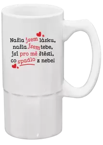 Půllitr Našla jsem lásku, našla jsem tebe