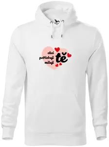 Pánská mikina Chci tě, potřebuji tě, miluju tě