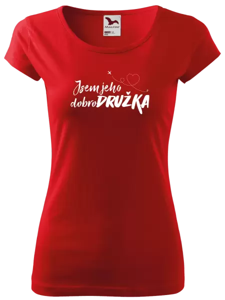 Dámské tričko Jsem jeho dobrodružka