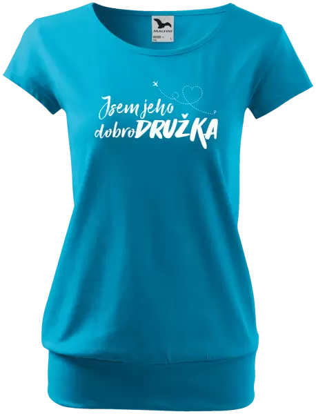 Dámské tričko Jsem jeho dobrodružka