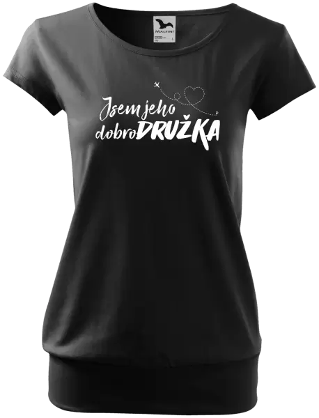 Dámské tričko Jsem jeho dobrodružka