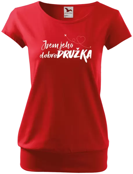 Dámské tričko Jsem jeho dobrodružka