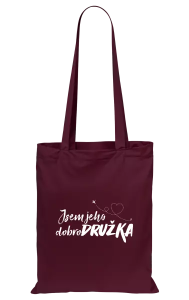 Látková taška Jsem jeho dobrodružka