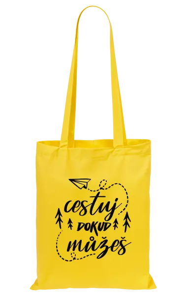 Látková taška Cestuj dokud můžeš