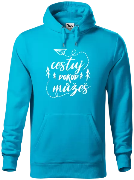 Pánská mikina Cestuj dokud můžeš