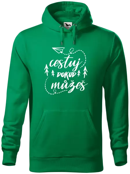 Pánská mikina Cestuj dokud můžeš