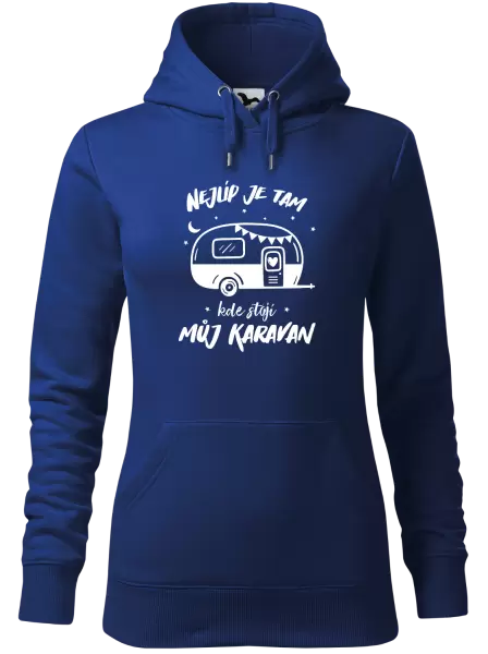 Dámská mikina Nejlíp je tam, kde stojí můj karavan
