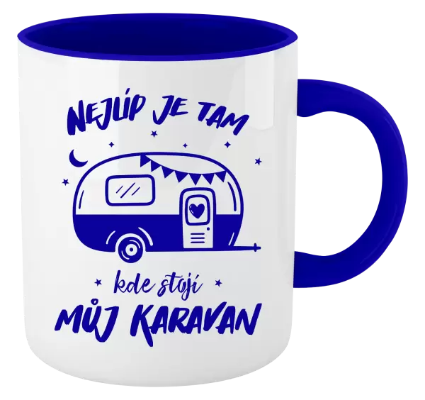 Hrnek Nejlíp je tam, kde stojí můj karavan